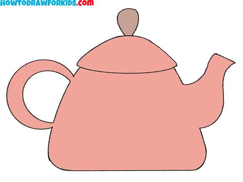 How To Draw A Teapot Easy Drawing Tutorial For Kids | Images and Photos ...