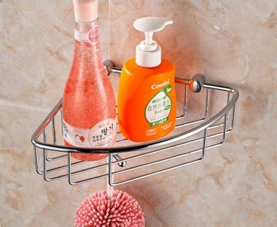 page title,Wholesale And Retail NEW NEW Chrome Brass Wall Mounted Bathroom Shower Caddy Shelf ...