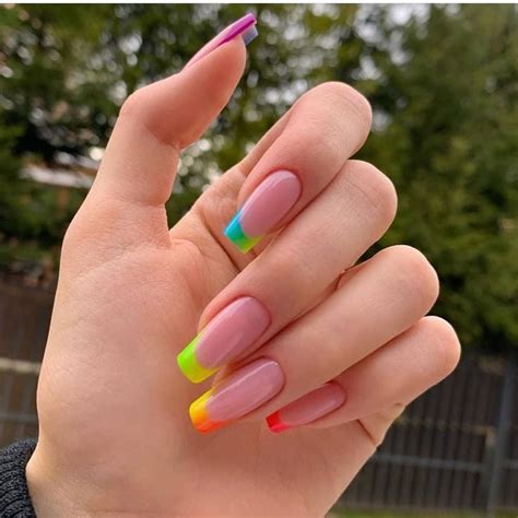 Show your support for Pride Month with one of these colorful rainbow manicures. | Rainbow nails ...