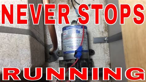 RV Water Pump continuously running - Shurflo 2088-403-144 DIY Fix - YouTube