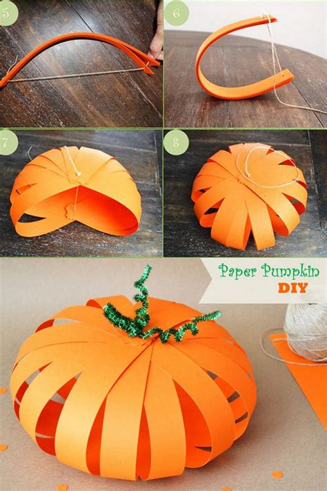 ☑ How to make a paper pumpkin - halloween decorations | ann's blog