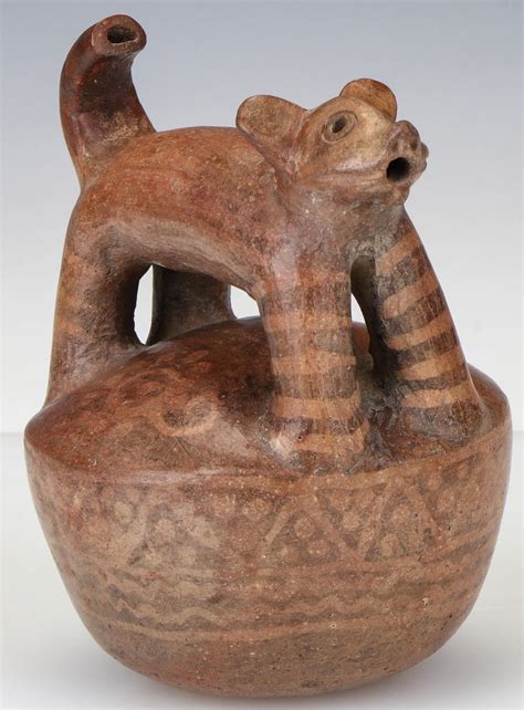 Moche Pottery Zoomorphic Vessel (#0034) on Jun 06, 2022 | Material ...