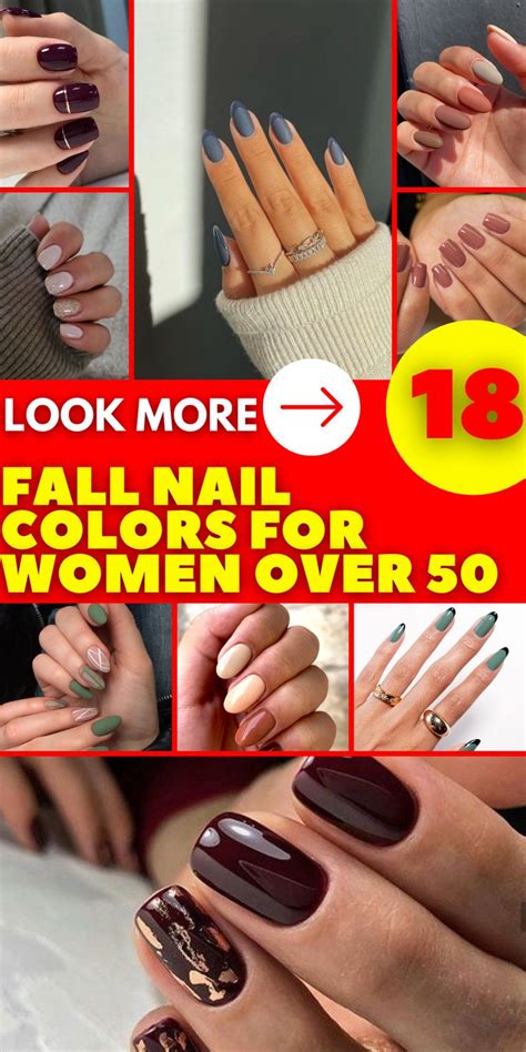 Immerse yourself in the world of fall nail colors for women over 50. Our collection features ...