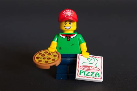 LEGO Pizza Delivery Man Minifigure | U.S. Pizza Museum