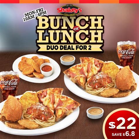 18-31 Jan 2023: Shakey's Bunch Lunch Deal - SG.EverydayOnSales.com