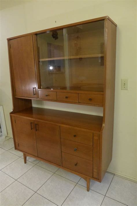 Mid Century Modern Walnut China Cabinet - Timeless Furniture