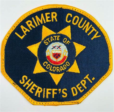 Larimer County Sheriff Colorado Patch | Larimer county, County sheriffs ...