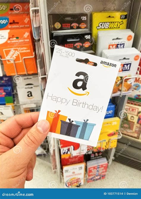 Happy Birthday Amazon Gift Card Editorial Stock Image - Image of logotype, happy: 103771514