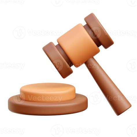 Law Hammer 3d Icon Illustrations 28754037 PNG