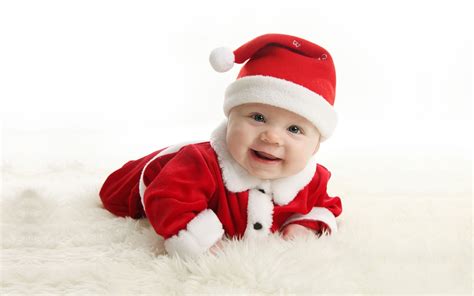 Adorable Santa Baby - HD Wallpaper