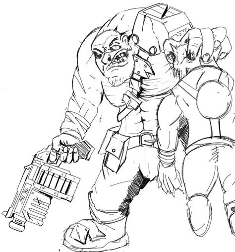 Ogryn Fan Art (rough draft) : r/40k