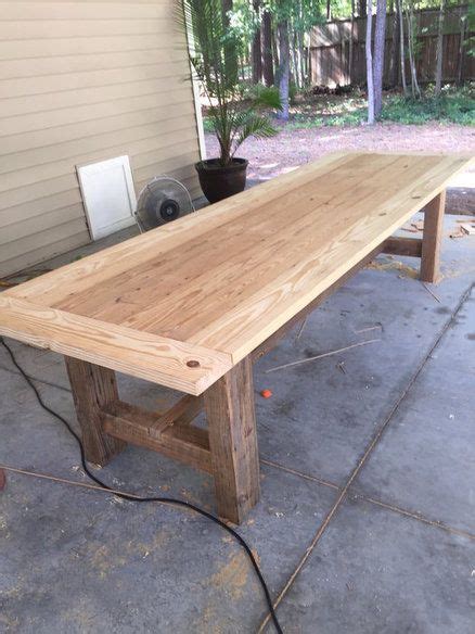 10 Foot Farm Table with Reclaimed Barn Wood | Farmhouse dining table ...