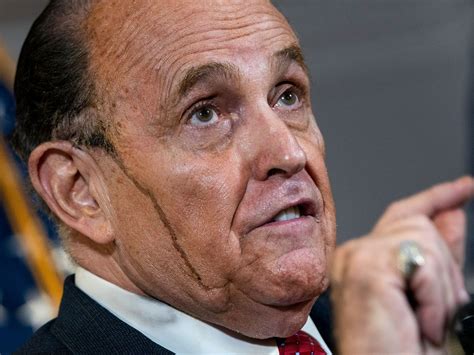 Rudy Giuliani’s hair malfunction is a lesson in vanity | The Independent