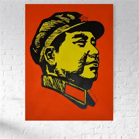 Mao Zedong Portrait Painting Canvas Modern Hand painted Contemporary Art Oil Painting wall ...