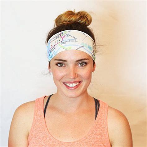 City Map Yoga Headband Fitness Headband Workout Headband - Etsy | Workout headband, Running ...