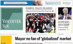 Vancouver Sun Newspaper Subscription - Lowest prices on newspaper delivery