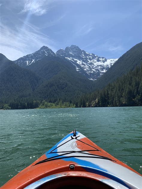 Diablo Lake finally warming up this past weekend. : r/Kayaking