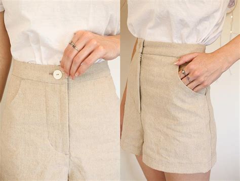 Linen Shorts from a FREE Trouser Pattern | Sewing 4 Free