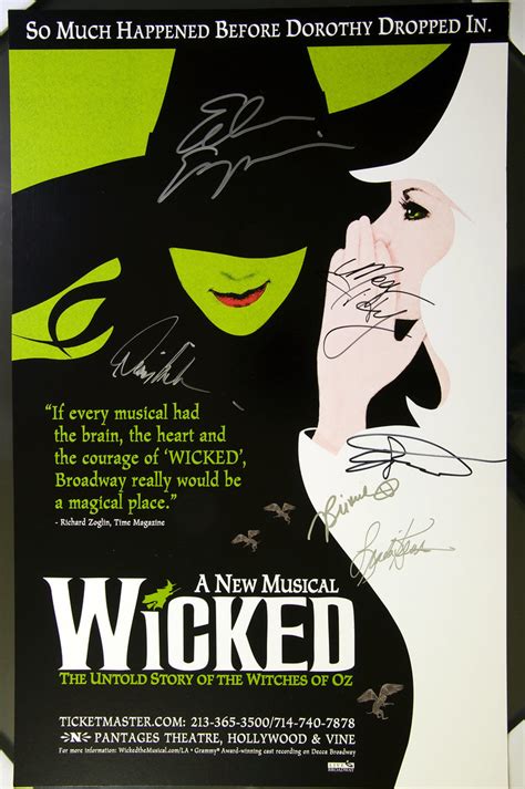 Wicked Poster | Autographed by the Los Angeles cast of Wicke… | ZakVTA | Flickr