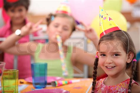 Little girl birthday party | Stock image | Colourbox