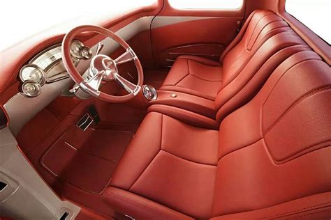 57 Chevy interior.. | Chevy trucks, Custom car interior, Car interior design