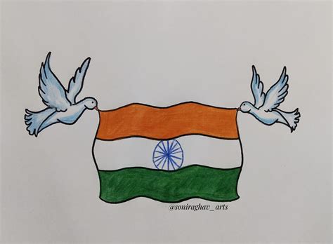 Independence day drawing / Independence Day poster making #independenceday #india #15august ...