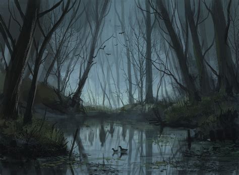 Haunted Forest by Stefan Koidl : r/ImaginaryLandscapes