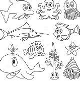 Ocean Animal Coloring Page - Free Coloring Pages Online