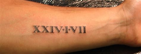 Roman Alphabet Tattoo