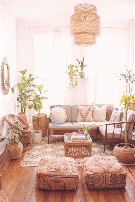 Marvelous Light Bohemian Living Room Ideas