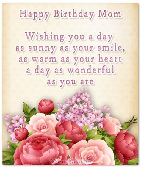 1000+ Heartfelt Birthday Wishes For Mom | Happy birthday mom quotes, Happy birthday mother ...