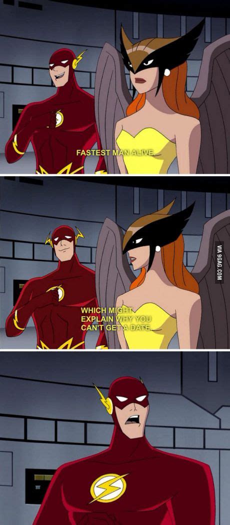 Fastest Man Alive! - Funny | Hawkgirl, Justice league, Superhero