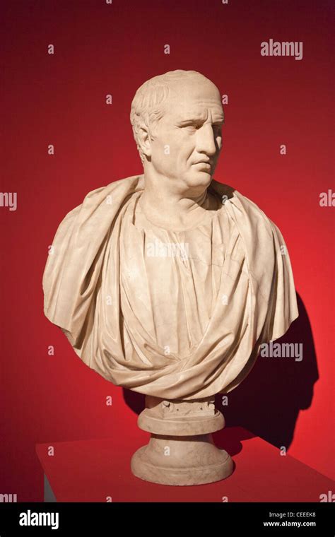 Marble bust of Cicero, Roman orator Stock Photo - Alamy