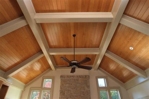 Tongue And Groove Ceiling With Beams | PIXMOB