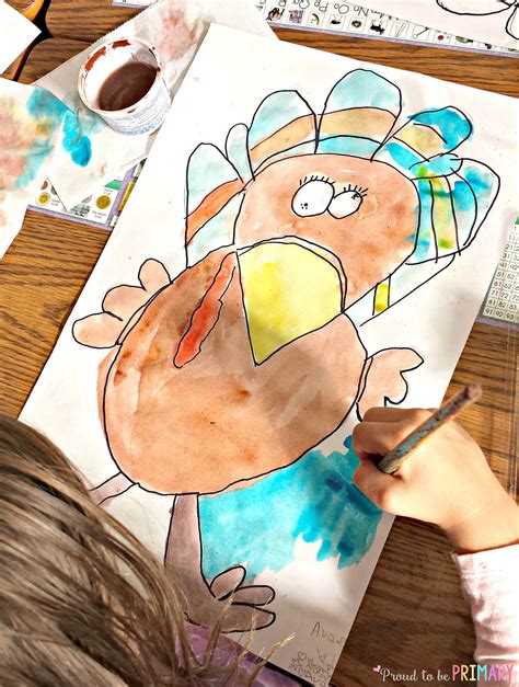 Turkey Drawing for Thanksgiving: A Step-by-Step Directed Lesson for ...