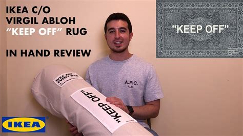 IKEA x Off White "KEEP OFF" Rug by Virgil Abloh In Hand Review - YouTube