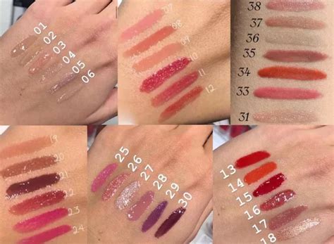 swatches-3d-hydra-lipgloss-kiko | Lip gloss shades, Lipgloss swatches ...