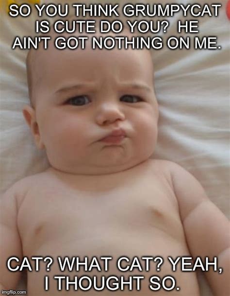 Grumpy baby meme | Funny baby jokes, Funny baby memes, Baby memes