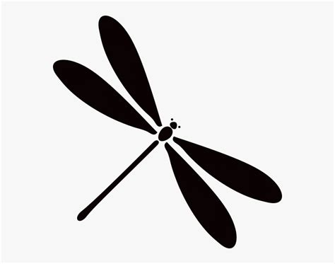 Black And White Dragonfly Clipart