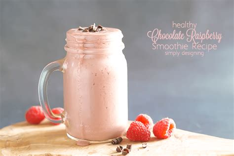 Healthy Chocolate Raspberry Smoothie Recipe
