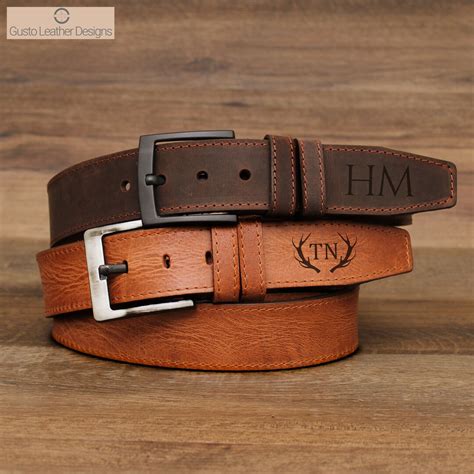 Leather Belt, Engraving Belt, Personalized Belt, Leather Anniversary ...