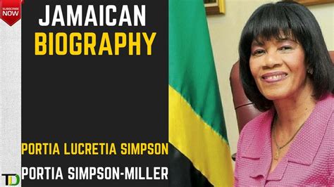 Jamaican Biography - "Portia Lucretia Simpson" (OC) "Portia Simpson-Miller" - YouTube