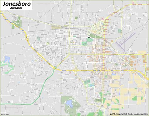 Jonesboro Map | Arkansas, U.S. | Maps of Jonesboro