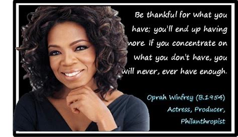 Oprah Winfrey Gratitude | "Be thankful for what you have: yo… | Flickr