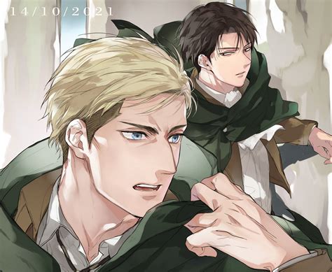 Download Erwin Smith Levi Ackerman Anime Attack On Titan HD Wallpaper