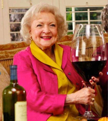 Betty White LOVES wine... we're not going to second guess her. | Betty white, Betty white ...