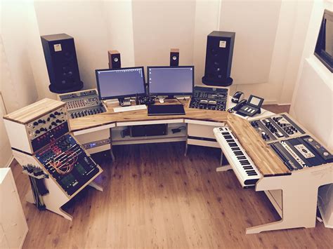 Custom Diy Recording Studio Desk Made From Barn Wood - vrogue.co