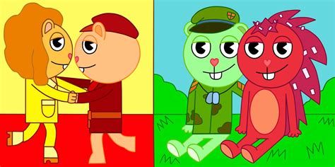 Disco Bear x Pop & Flippy x Flaky. | Happy Tree Friends Amino