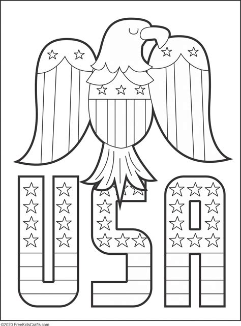 Printable Patriotic Coloring Pages