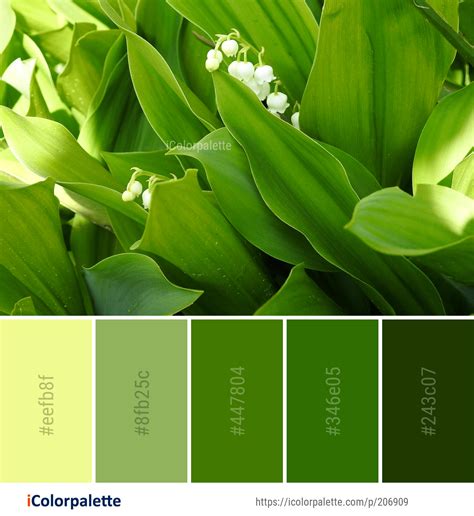 Color Palette Ideas from Green Plant Flower Image | iColorpalette